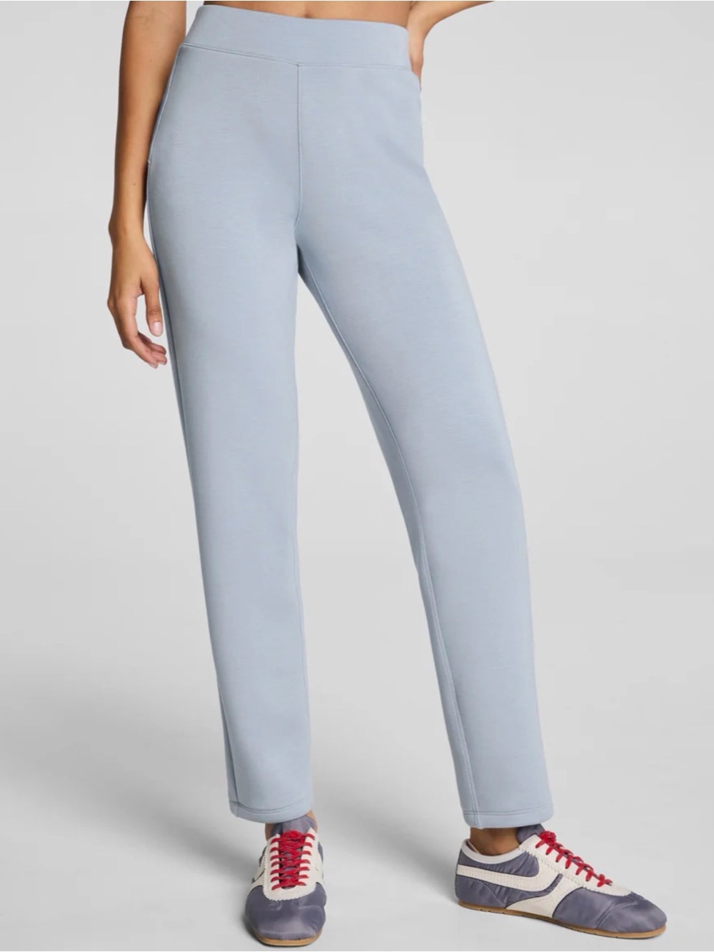 SPANX French Grey Straight-Leg Knit Joggers